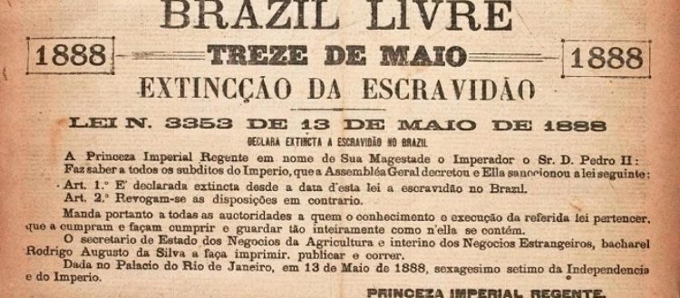 13 de maio abolição da escravidão