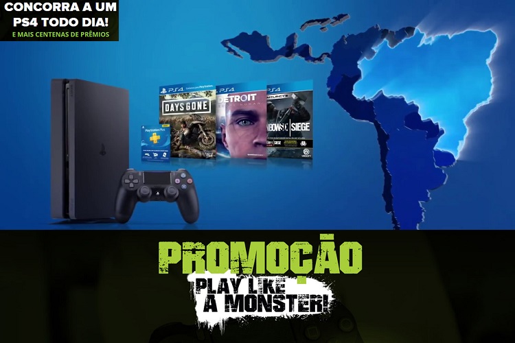 Play Like a Monster: Promoção dá um PS4 por dia e mais prêmios!