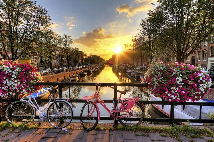Pedalar na Holanda