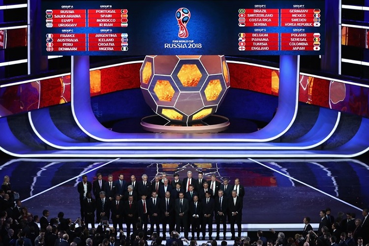 Tabela da Copa do Mundo Rússia 2018